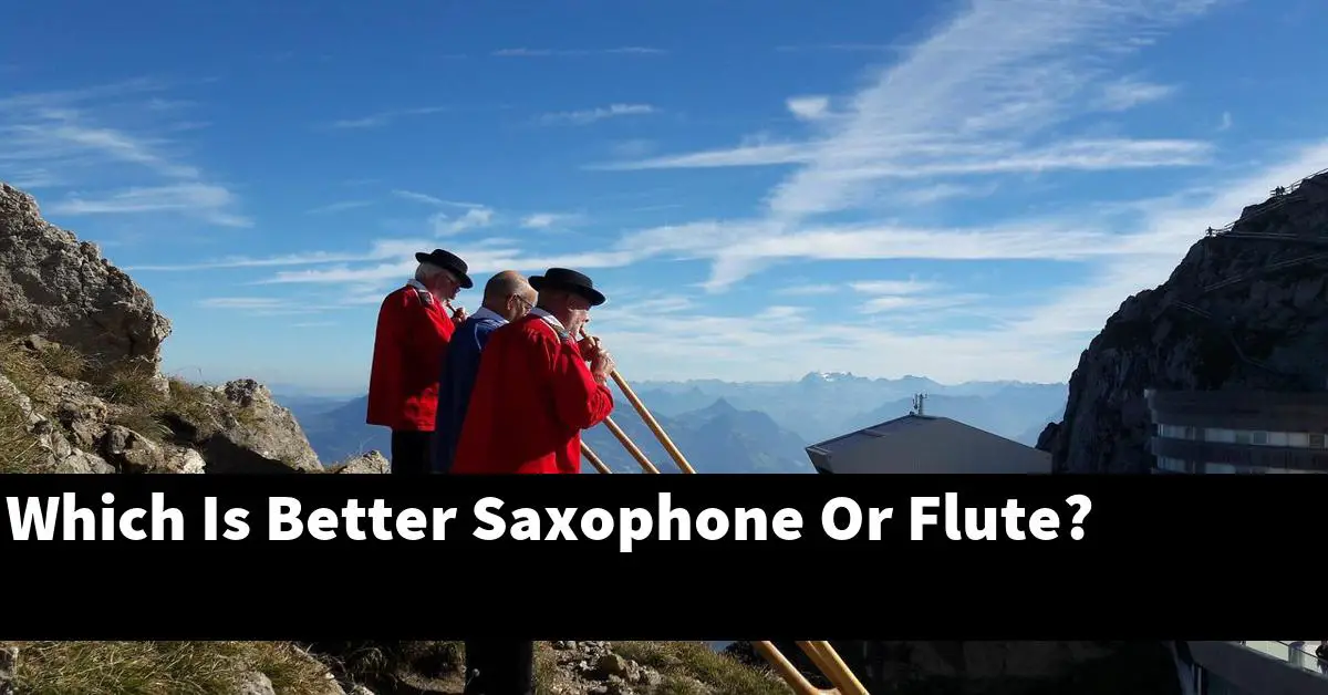 Which Is Better Saxophone Or Flute?